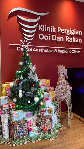 Festive decorations in the lobby at Ooi Dan Rakan